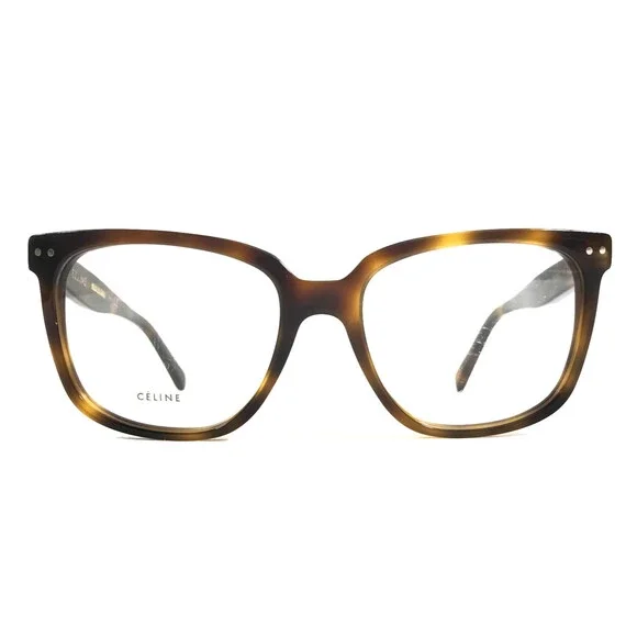 Celine Eyeglasses Frames CL50020I 053 Tortoise Brown Cat Eye Full Rim 53-17-140 - Picture 1 of 11